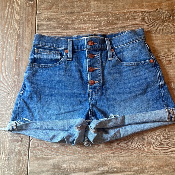 Madewell Hi-rise Denim Shorts - Picture 1 of 5